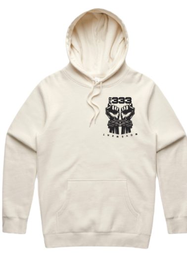 Free from chains printed hoodie